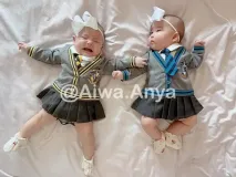 น้องอัยวาน้องอัญญา ชุดนักเรียน